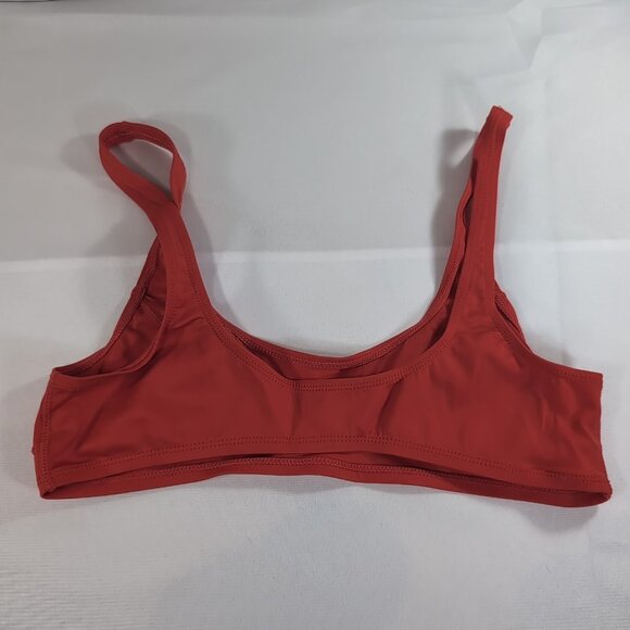 Kendall + Kylie Red Bikini Top M Medium Swim Bathing Beach Suit Pool - Picture 4 of 6